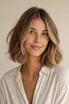 Carré flou caramel — essayage virtuel coiffure