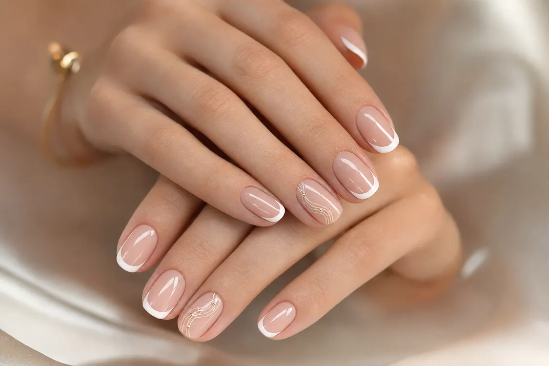 French nail art — manucure à domicile